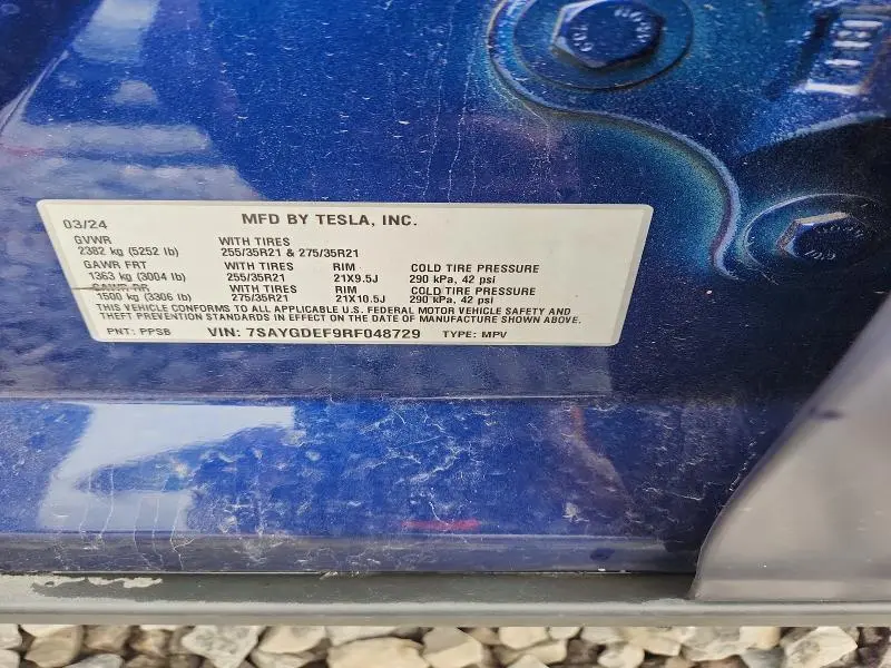 2024 TESLA MODEL Y   