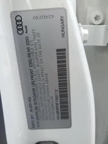 2015 AUDI A3 PREMIUM
