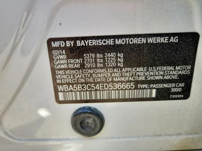 2014 BMW 535 XI  