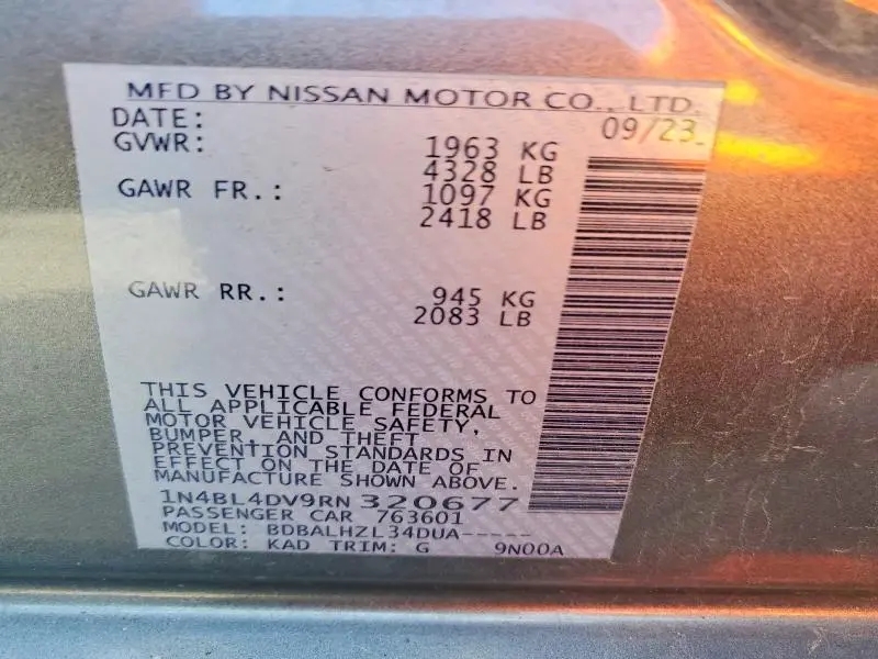 2024 NISSAN ALTIMA 2.5 SV  