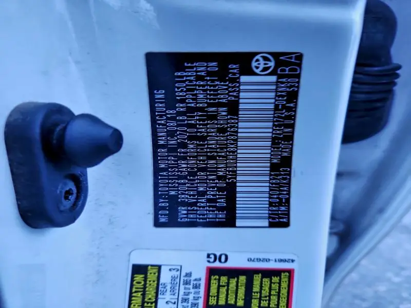 2019 TOYOTA COROLLA L  