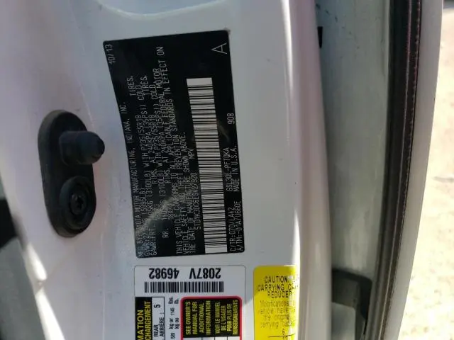2014 TOYOTA SIENNA XLE  