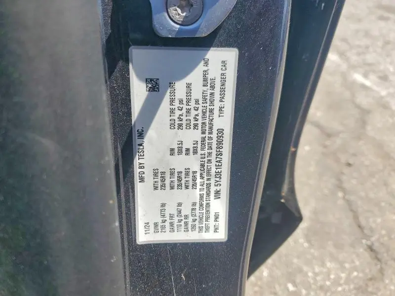 2025 TESLA MODEL 3   