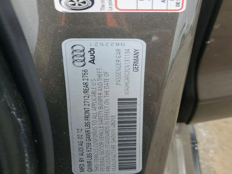 2012 AUDI A6 PRESTIGE  