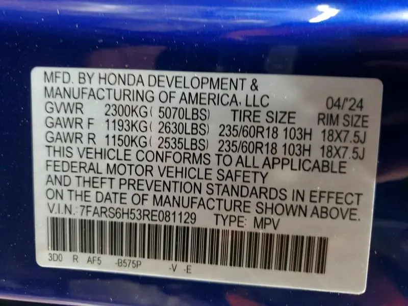 2024 HONDA CR-V SPORT  