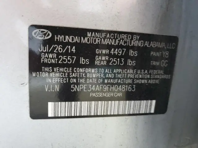 2015 HYUNDAI SONATA SPORT  