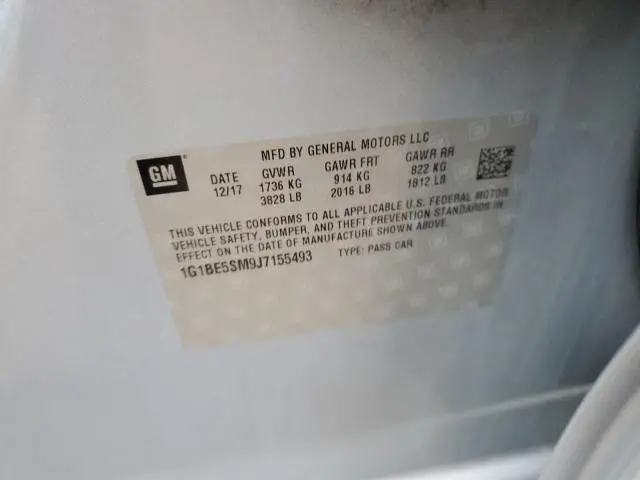 2018 CHEVROLET CRUZE LT