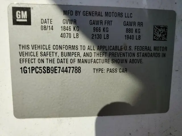 2014 CHEVROLET CRUZE LT  