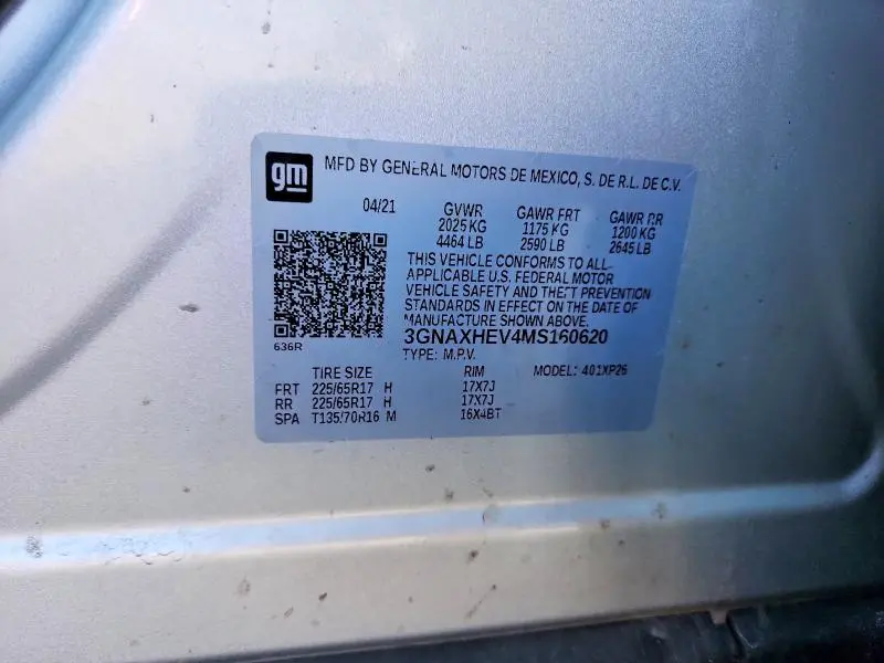 2021 CHEVROLET EQUINOX LS  