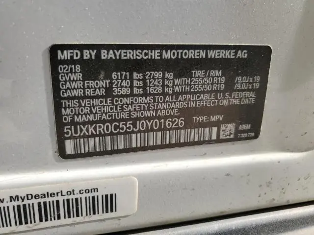 2018 BMW X5 XDRIVE35I  