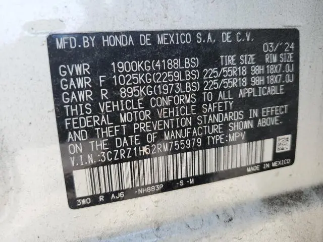 2024 HONDA HR-V SPORT  