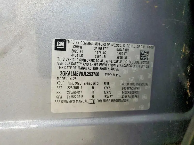 2018 GMC TERRAIN SLE  