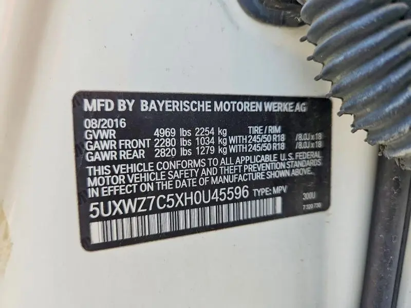 2017 BMW X3 SDRIVE28I  