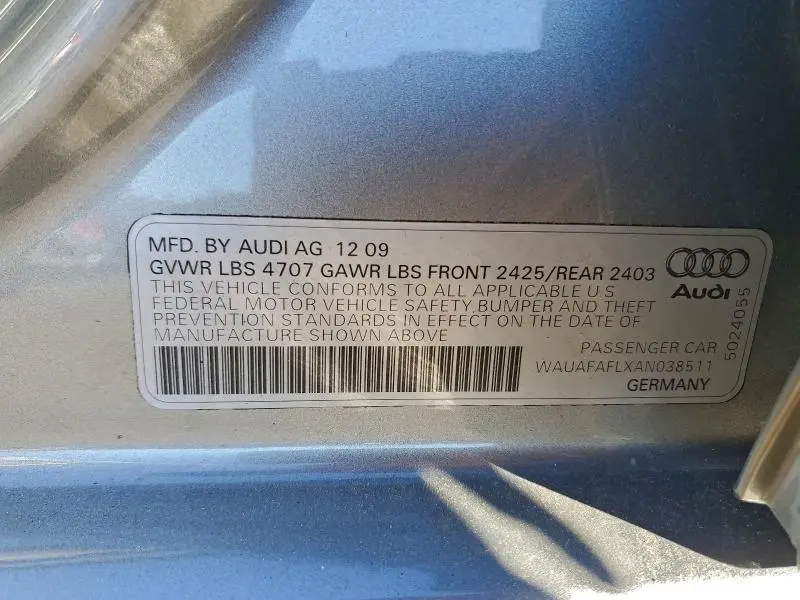 2010 AUDI A4 PREMIUM  