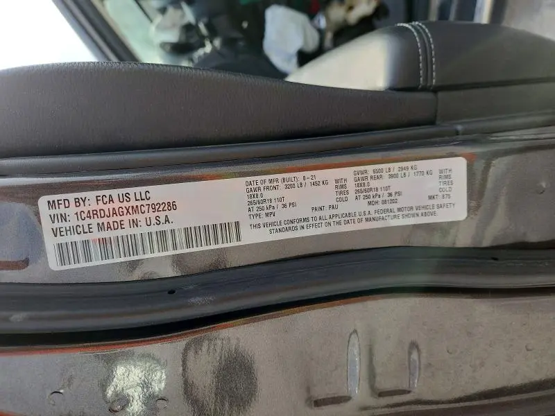 2021 DODGE DURANGO SXT  
