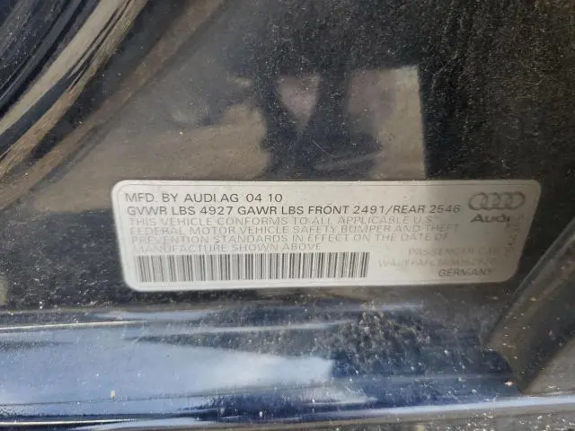 2010 AUDI A4 PREMIUM PLUS  
