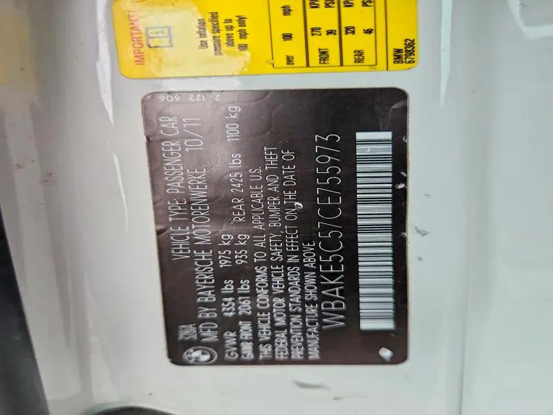 2012 BMW 328 I SULEV  