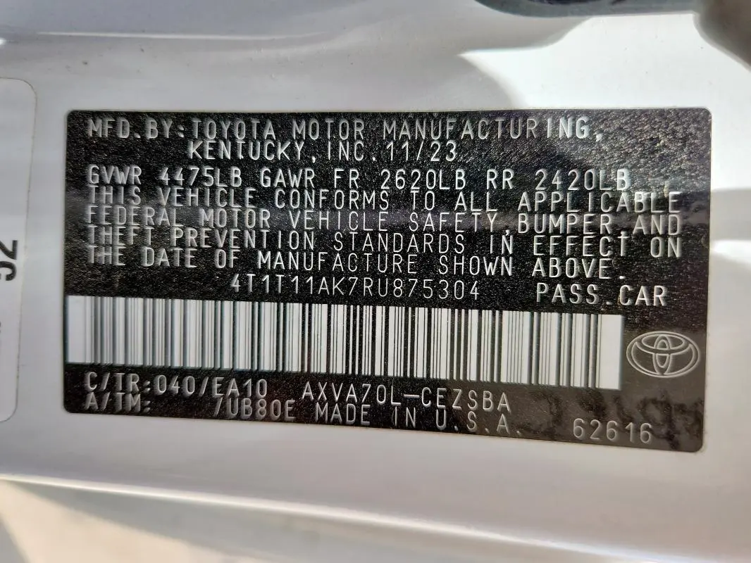 2024 TOYOTA CAMRY SE NIGHT SHADE  