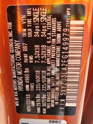 2014 HYUNDAI SANTA FE SPORT   