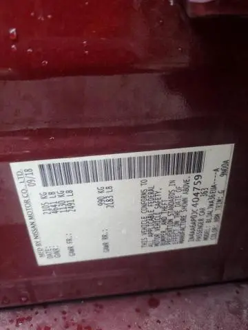 2018 NISSAN MAXIMA 3.5S  