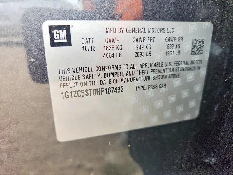 2017 CHEVROLET MALIBU LS  