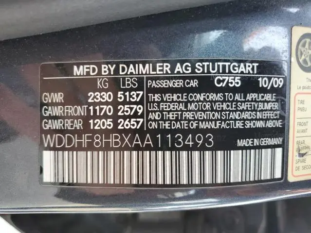 2010 MERCEDES-BENZ E 350 4MATIC  