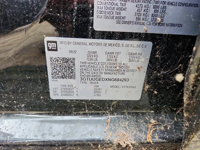 2022 GMC SIERRA K1500 DENALI  