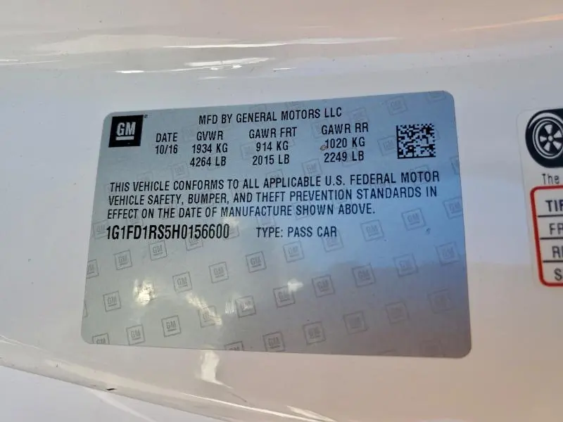 2017 CHEVROLET CAMARO LT  