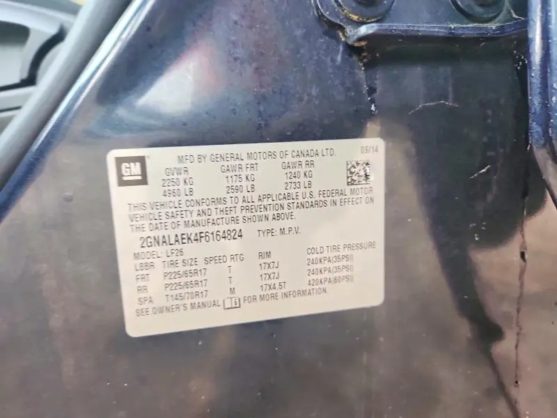 2015 CHEVROLET EQUINOX LS  