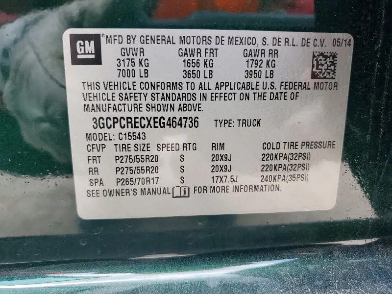 2014 CHEVROLET SILVERADO C1500 LT  