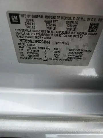 2015 GMC SIERRA K1500 SLT  