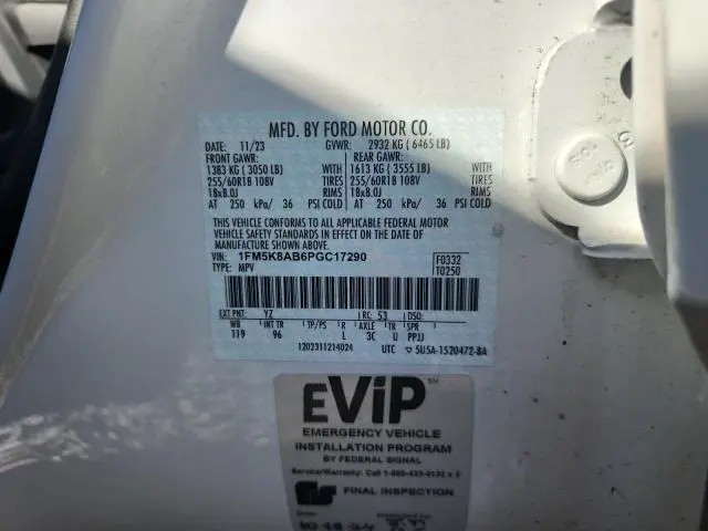 2023 FORD EXPLORER POLICE INTERCEPTOR  