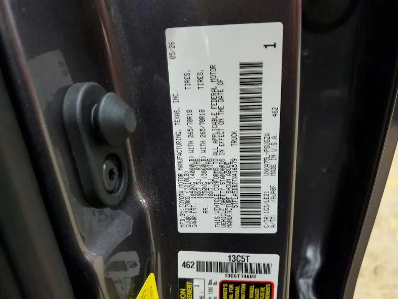2026 TOYOTA TUNDRA SR5  