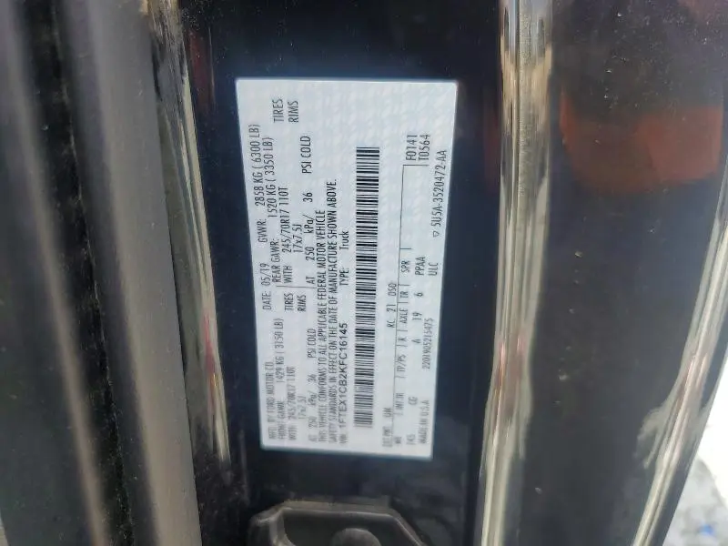 2019 FORD F150 SUPER CAB  