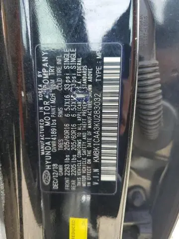 2019 HYUNDAI KONA SE  