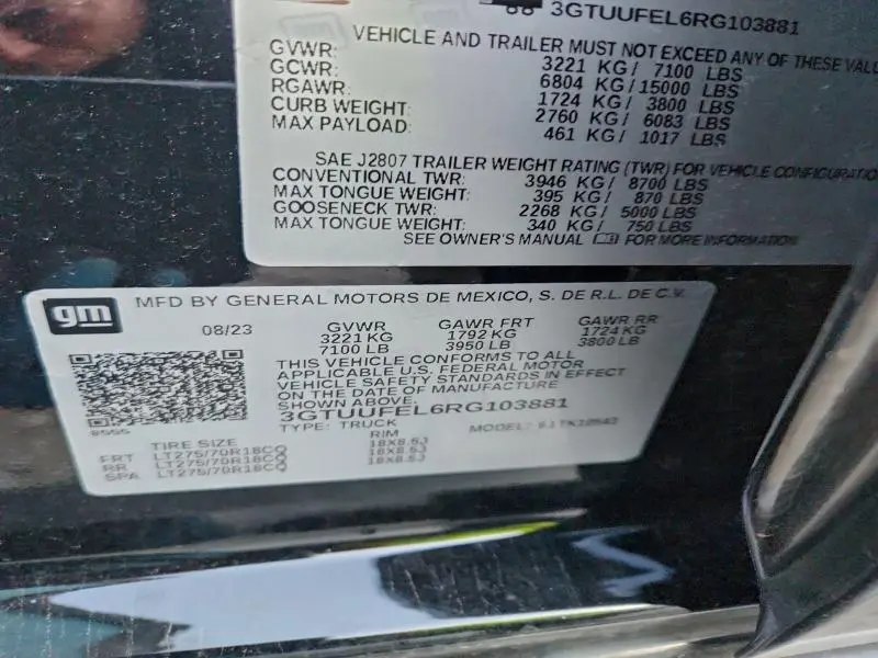 2024 GMC SIERRA K1500 AT4X  