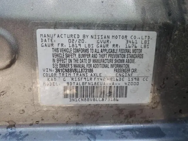 2020 NISSAN VERSA S  