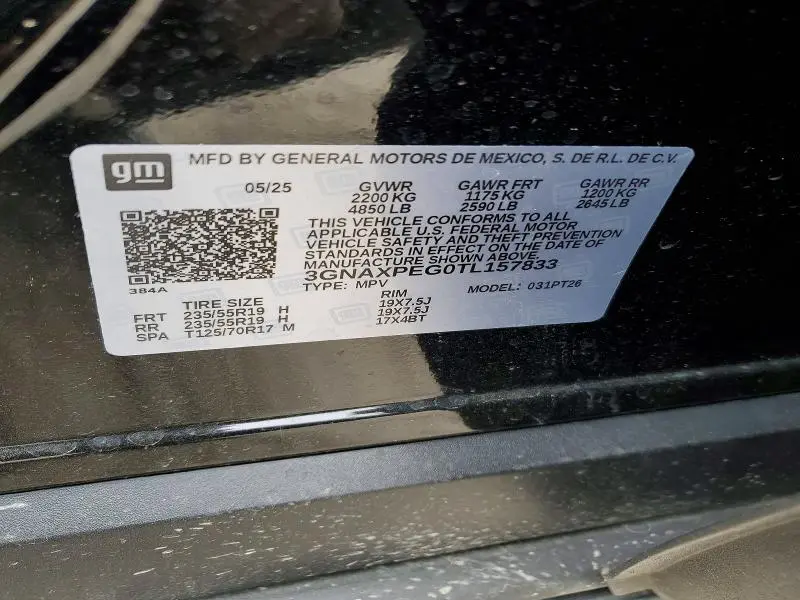 2026 CHEVROLET EQUINOX LT  