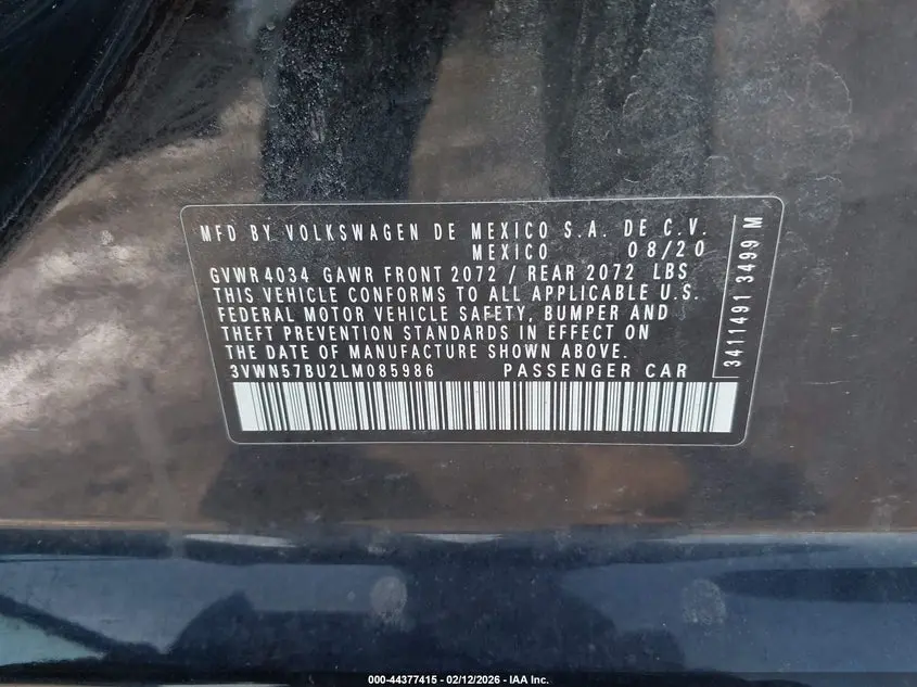 2020 VOLKSWAGEN JETTA 1.4T R-LINE/1.4T S