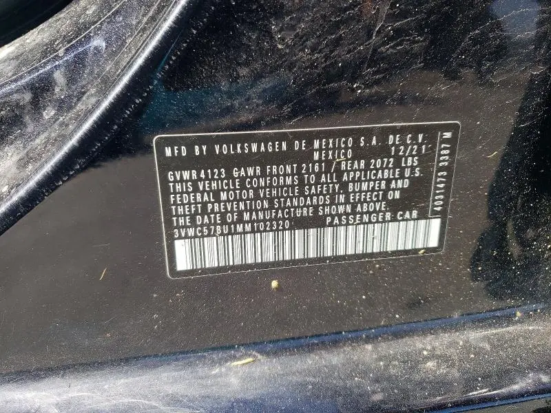 2021 VOLKSWAGEN JETTA S  