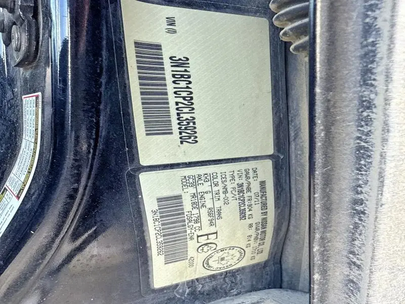 2012 NISSAN VERSA 1.8 S  