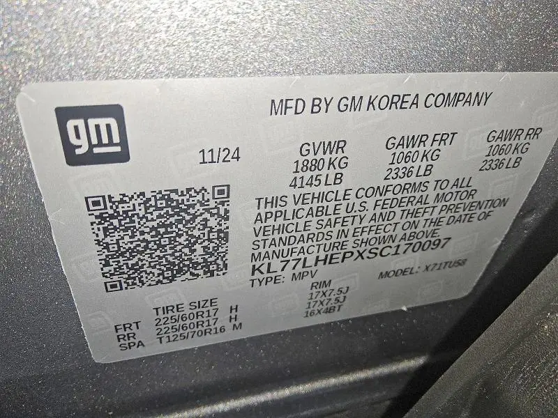 2025 CHEVROLET TRAX   