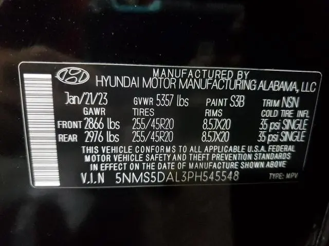 2023 HYUNDAI SANTA FE CALLIGRAPHY  