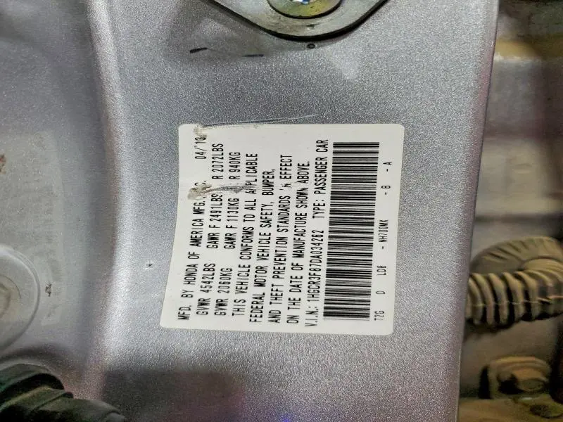 2013 HONDA ACCORD EXL  