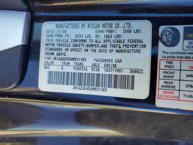 2010 NISSAN 370Z BASE  
