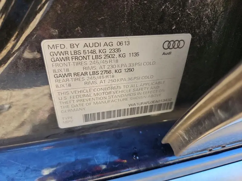 2014 AUDI A4 ALLROAD PREMIUM PLUS  
