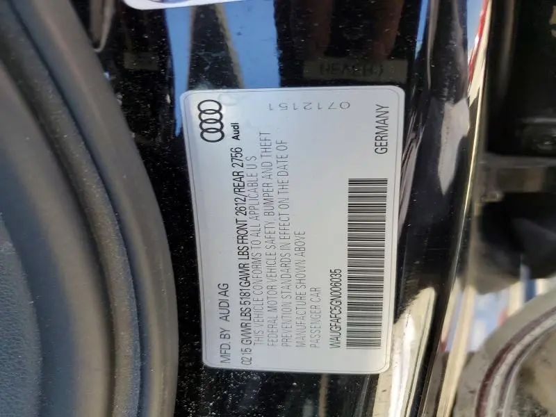 2016 AUDI A6 PREMIUM PLUS  