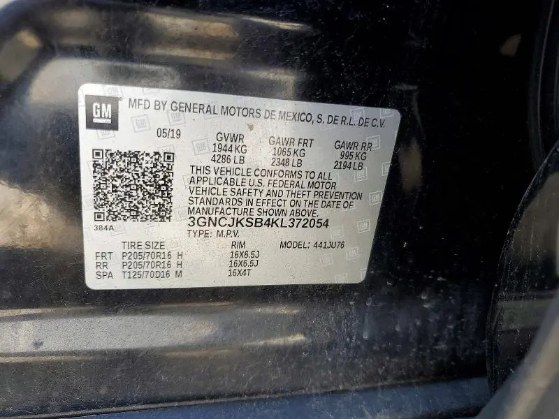 2019 CHEVROLET TRAX LS  