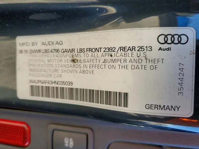 2017 AUDI A4 PRESTIGE  