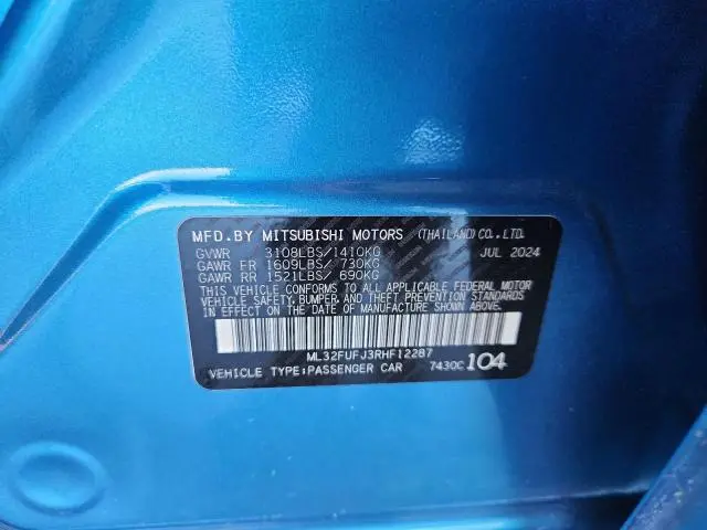 2024 MITSUBISHI MIRAGE G4 ES  
